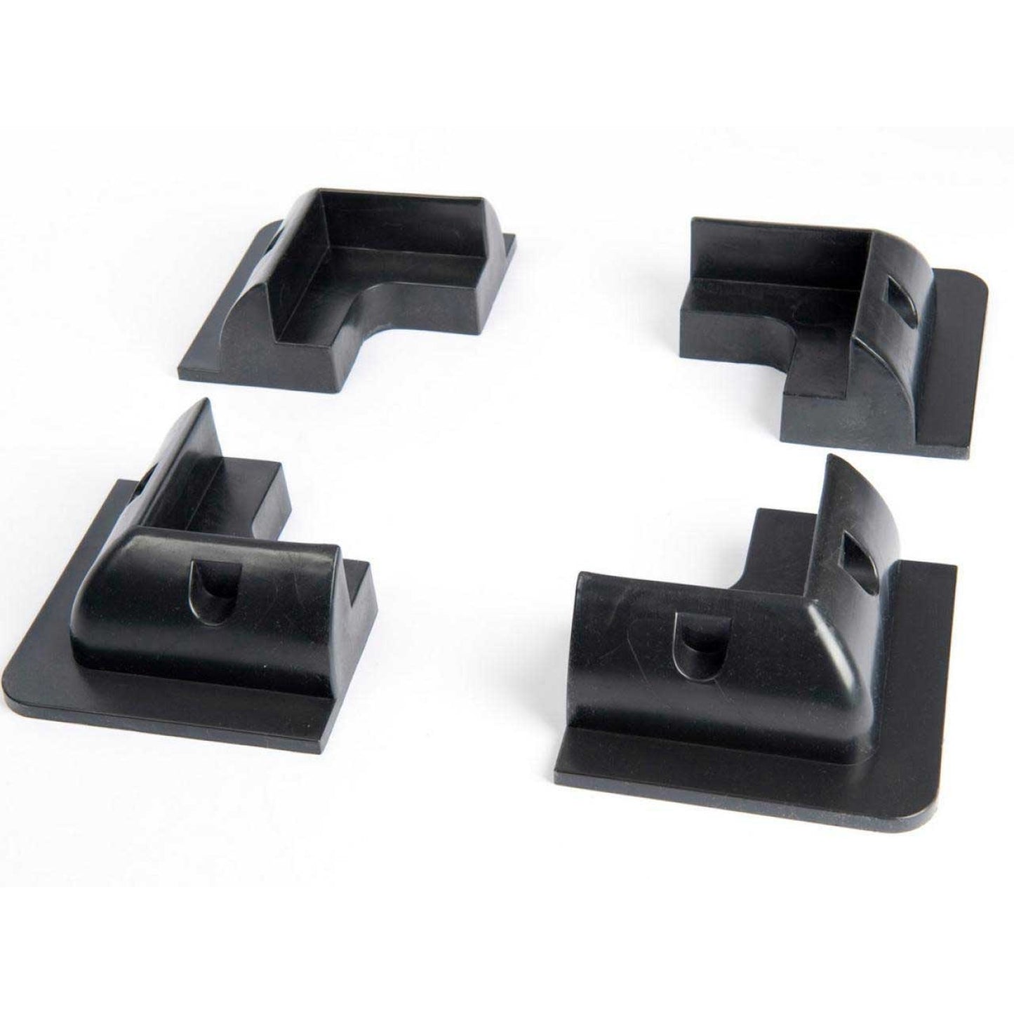 Hoekblokken zwart t.b.v. zonnepaneel (set van 4)