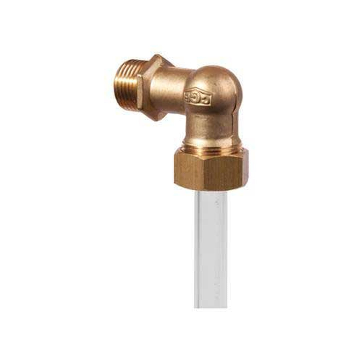 Peilglasknie 1/2" bevestiging bovenzijde