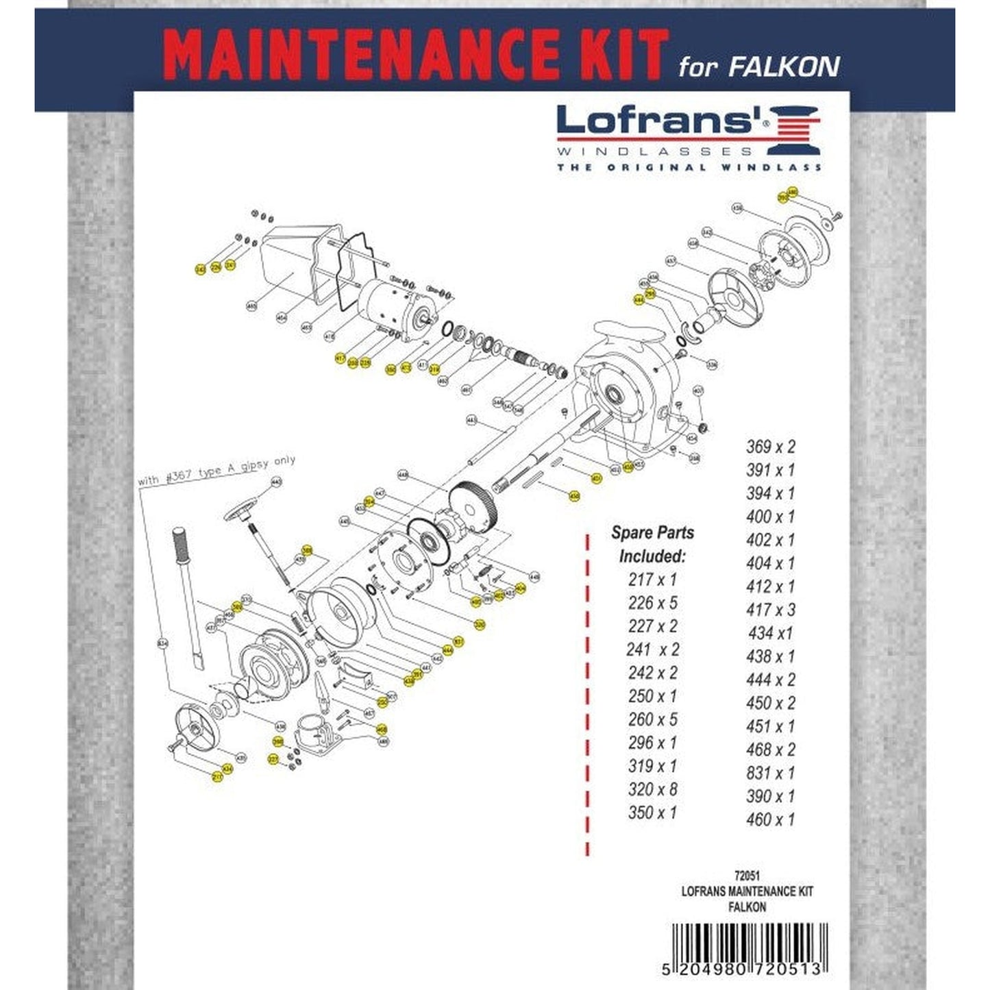 Onderdelen kit Falkon