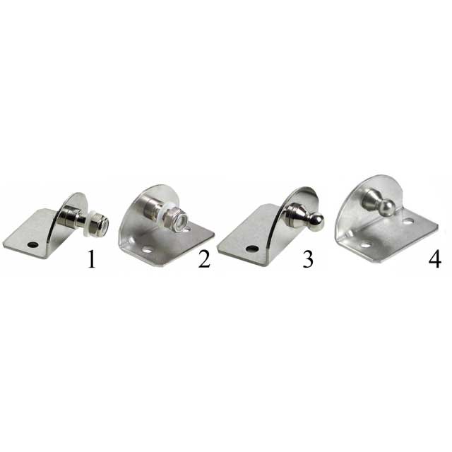 Bevestigingsplaat RVS 90º uitwendig