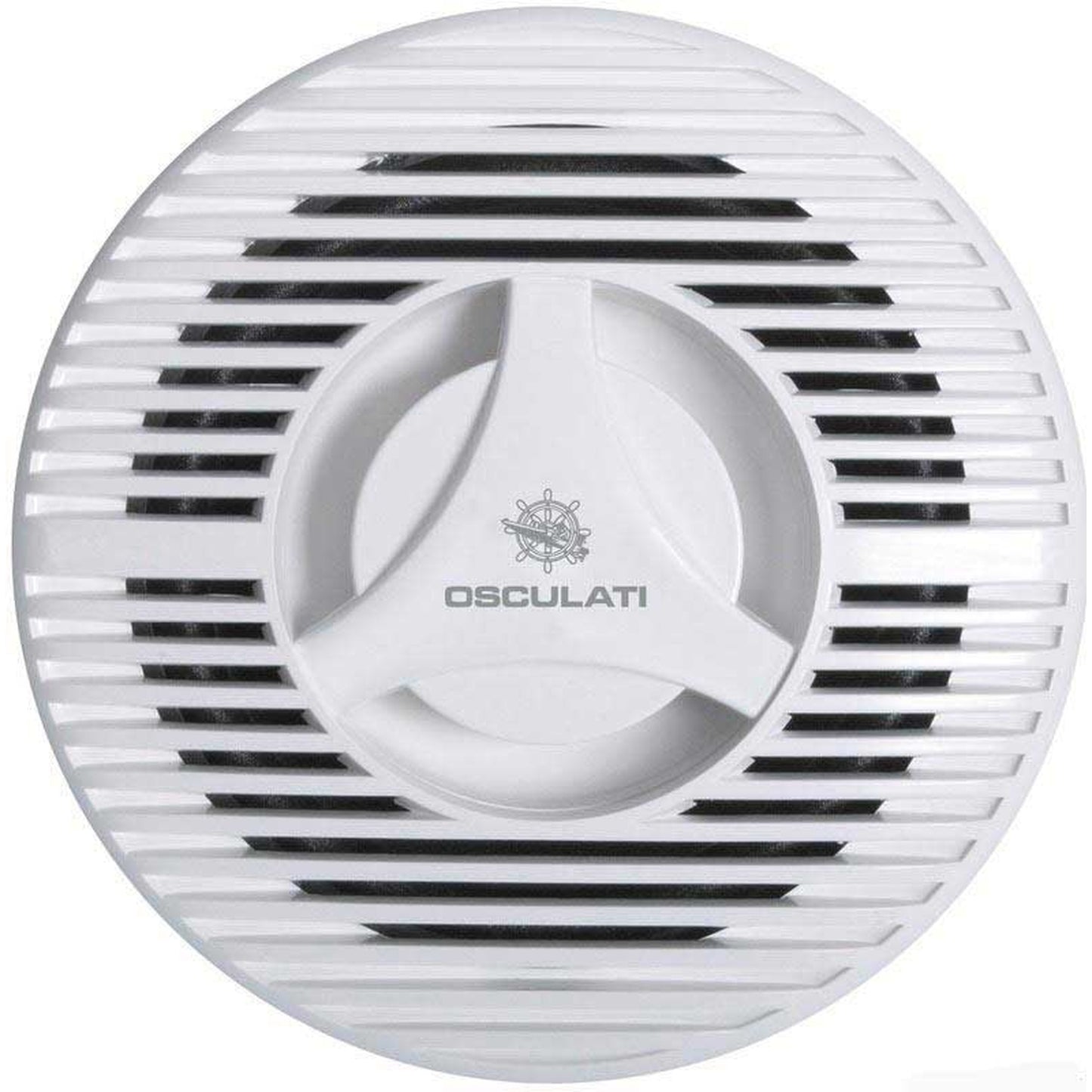 Twin white speakers