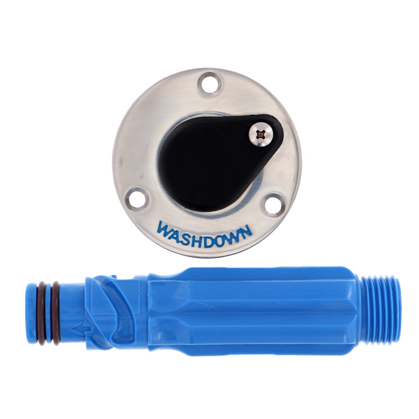 Jabsco waterstopcontact RVS 3/4" bsp - recht