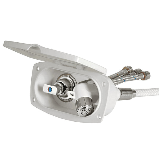 Buitendouche ovaal wit