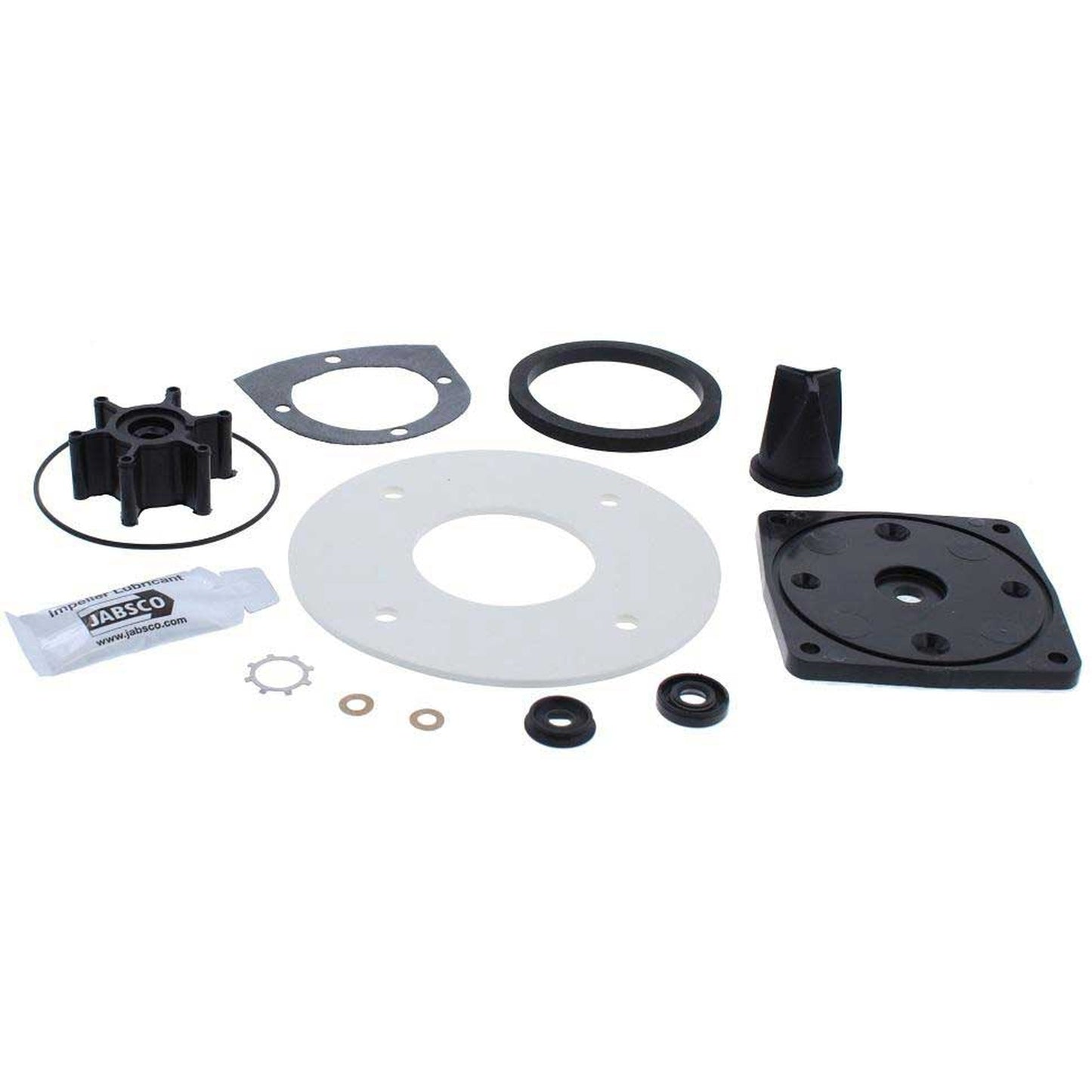 Servicekit (seals/pakkingen), bevat: Joker valve (11), Wearplate (23), Seal (19), Impeller (27), ‘O’ Ring (18), Gasket (26), Washer (22) and the Bowl to base gasket (8)