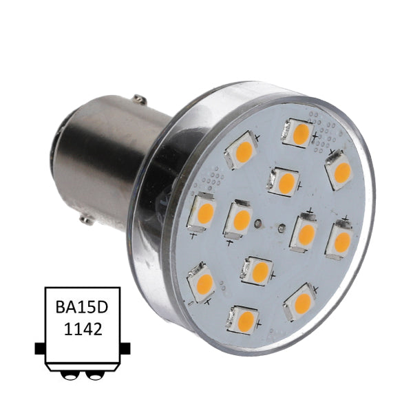 NauticLed Ba15D-R12-WW