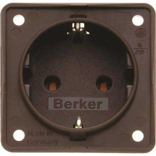 2-polige wandcontactdoos met randaarde