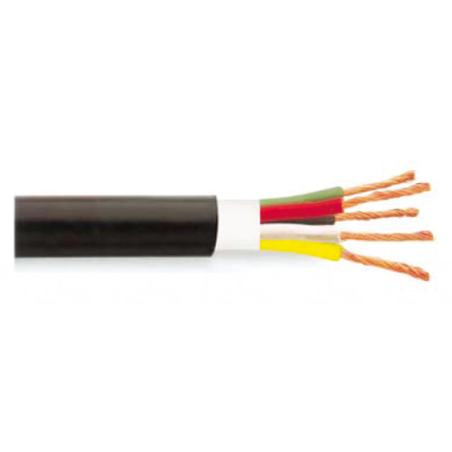CN autokabel rond rood/zwart/wit/blauw/groen