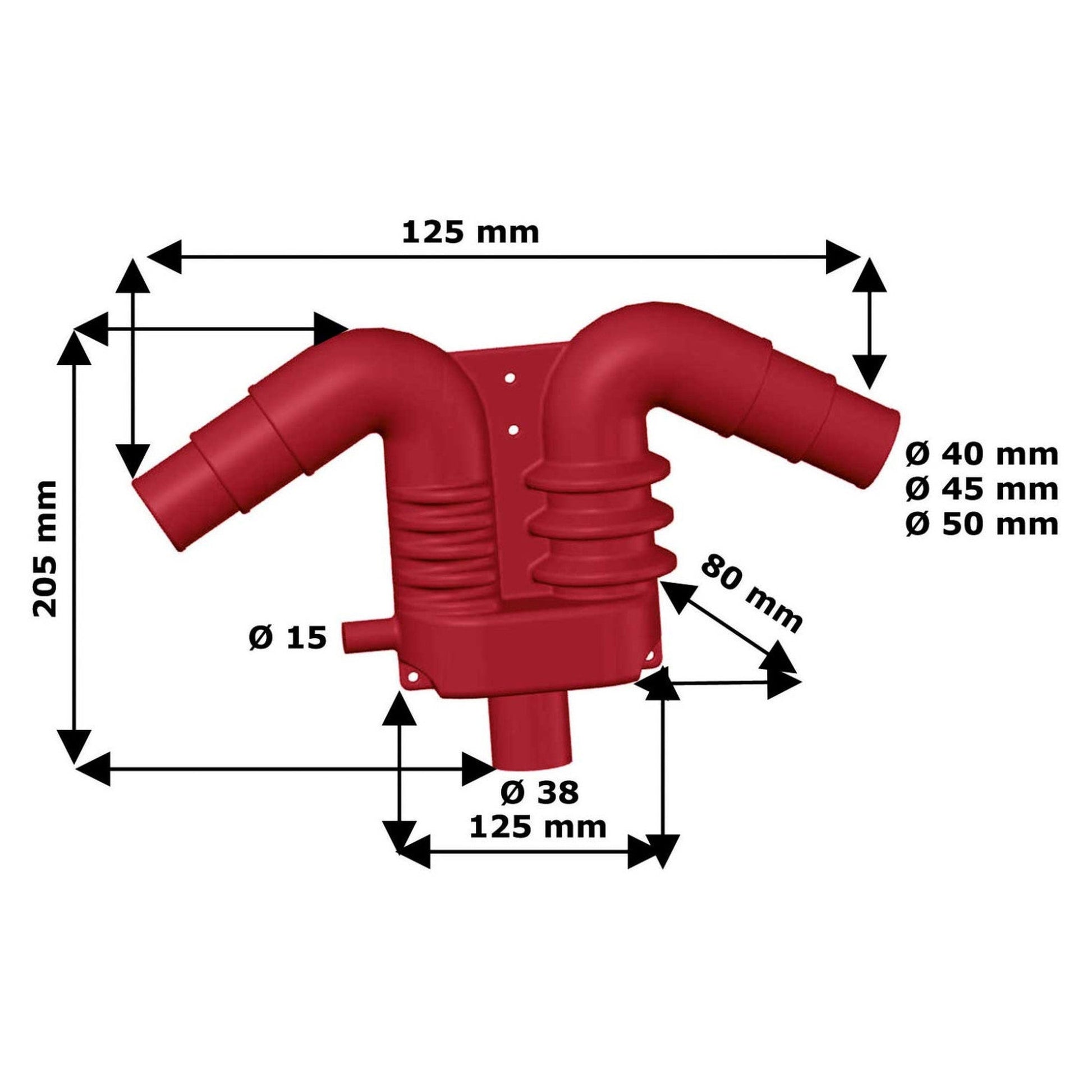 Waterseparator kunststof 40-45-50
