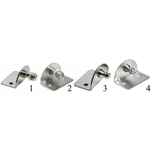 Bevestigingsplaat RVS 90º uitwendig