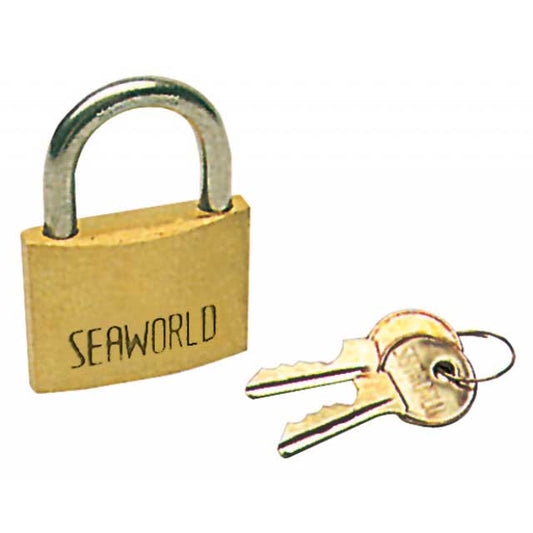 Hangslot brons en RVS beugel