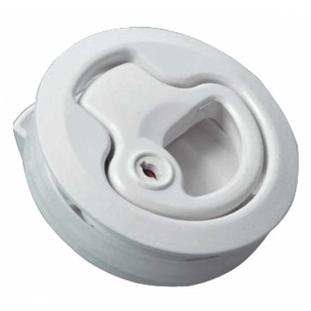 Luikring kunststof zwart zonder slot