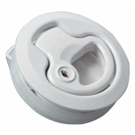 Luikring kunststof wit met slot