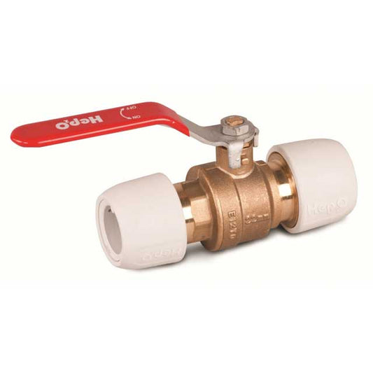 Messing kogelkraan warm/koud water