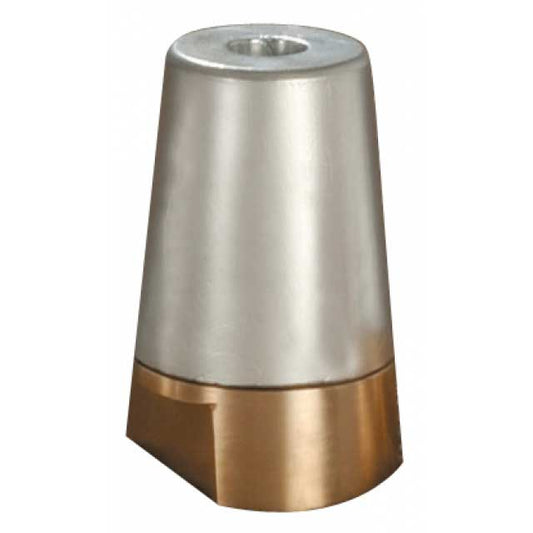 Radice propellermoer met conische zink anode