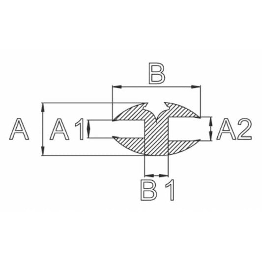 Raamrubber (per rol)