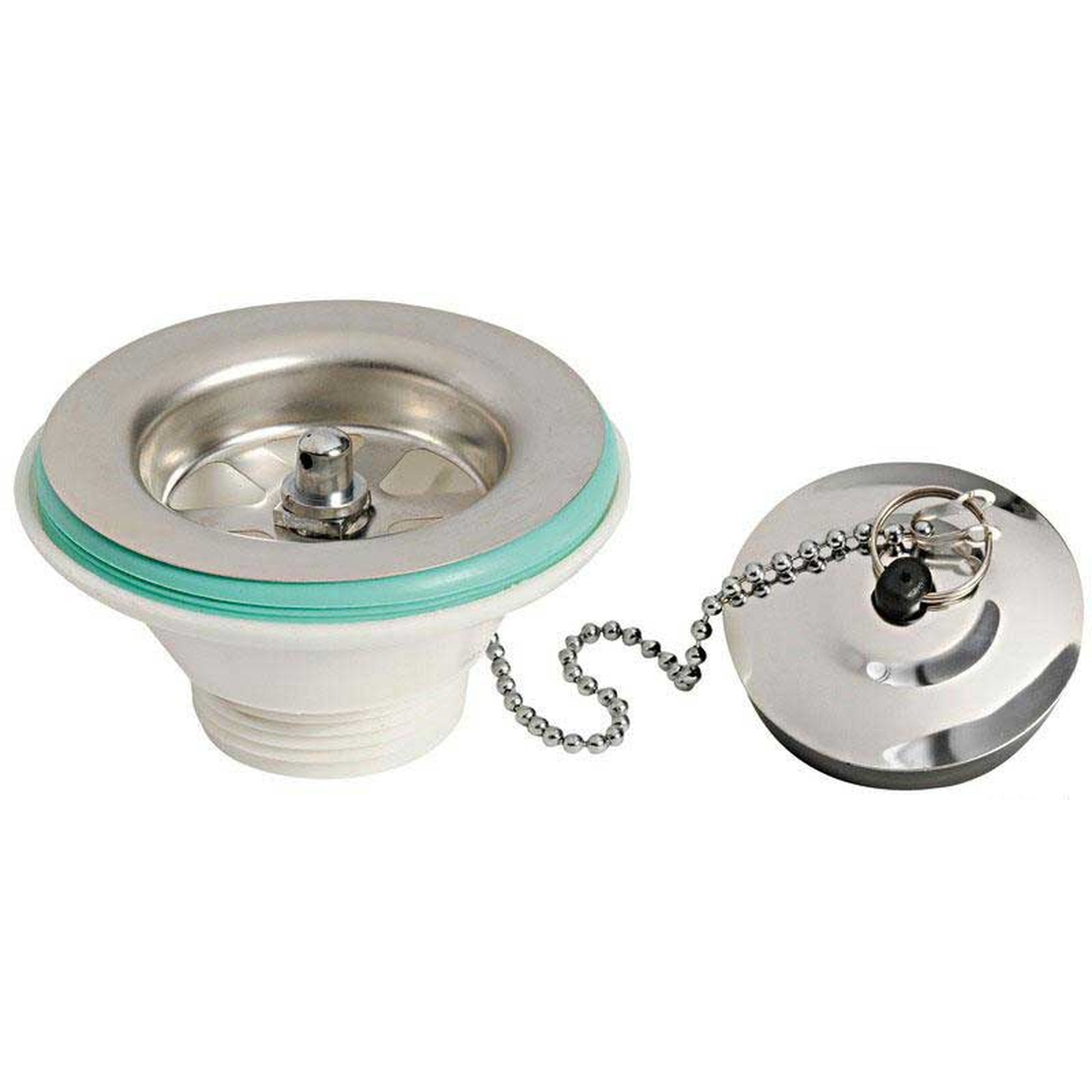 Afvoer wasbak recht met plug