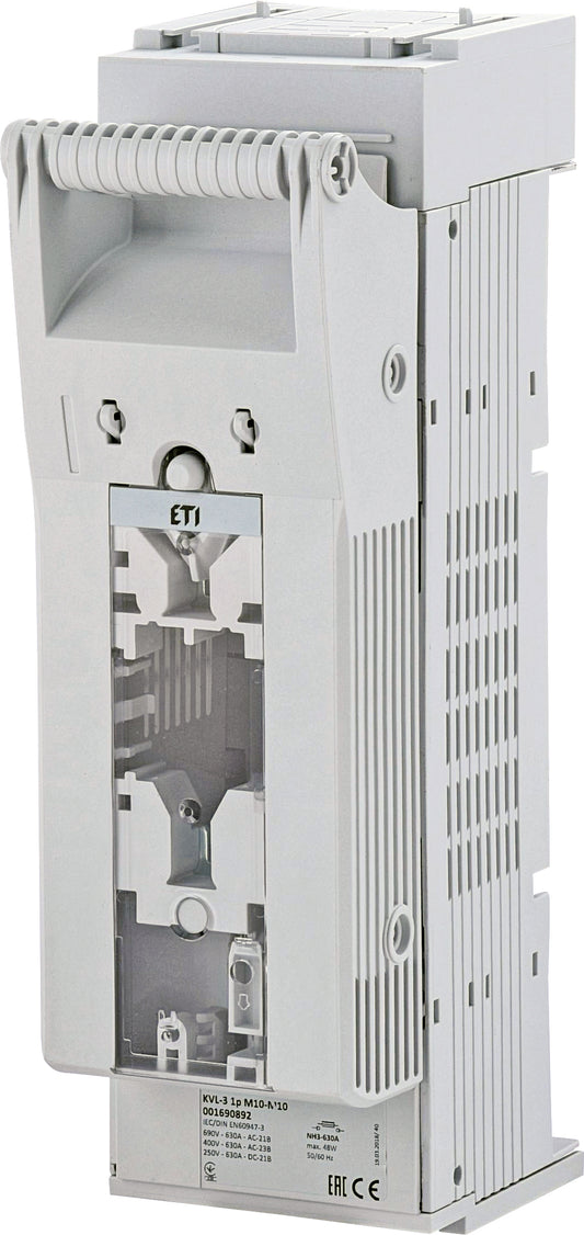 Meszekeringhouder KVL-3 1p M10-M10 - NH2 & NH3