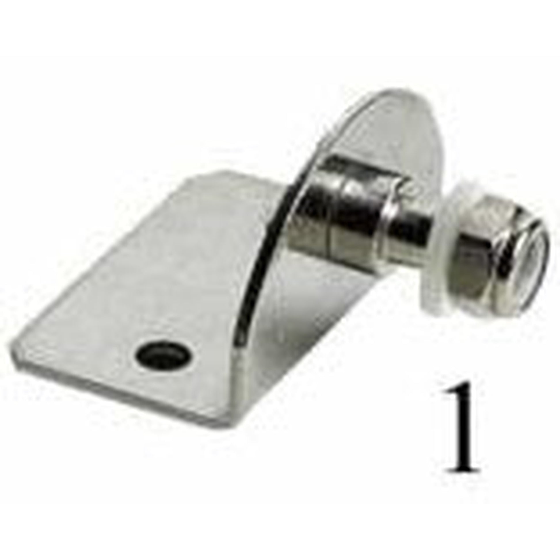 Bevestigingsplaat RVS 90º uitwendig