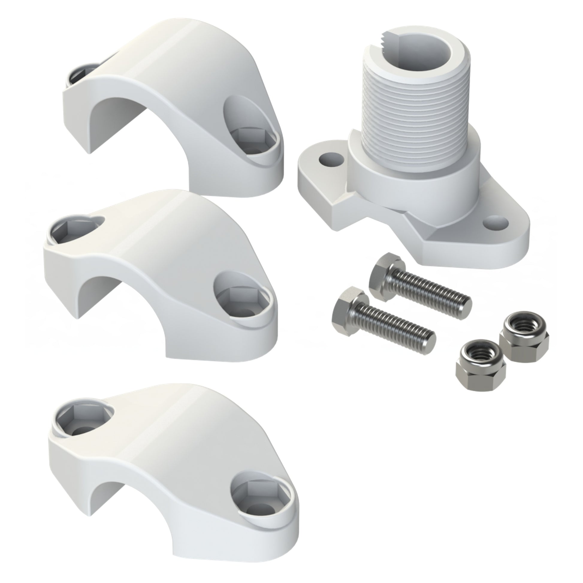 Antennevoet railmontage