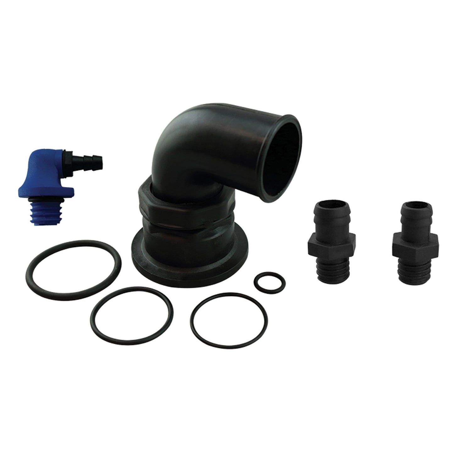 Aansluitset 50 mm haaks