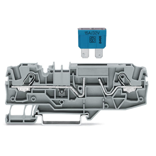 Twee-draads zekeringsklem 6 mm² voor platte autozekering
